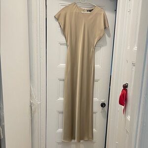 Zara Beige Maxi Dress